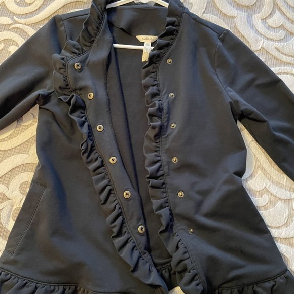 Womens Matilda Jane Black Ruffle Jacket XSmall - Picture 8 of 8